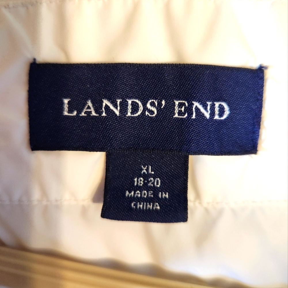 Lands' End Off-White Outerwear